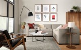 Artemide Tolomeo Mega Floor ON-OFF, tessuto nero
