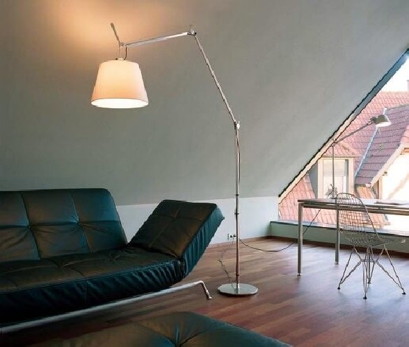 Artemide Tolomeo Mega Floor Dimmer - alluminio/raso